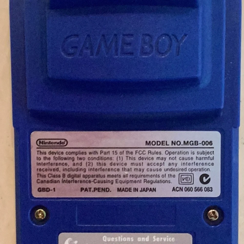 Nintendo Gameboy Camera Authentic Blue Game Boy